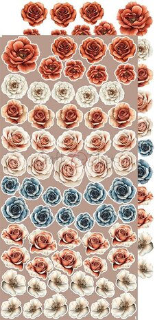 Craft O Clock Extras Set flowers 15x30 cm Timeless Grace CC-C81-TG-11