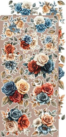 Craft O Clock Extras Set flowers 15x30 cm Timeless Grace CC-C81-TG-11