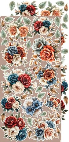 Craft O Clock Extras Set flowers 15x30 cm Timeless Grace CC-C81-TG-11