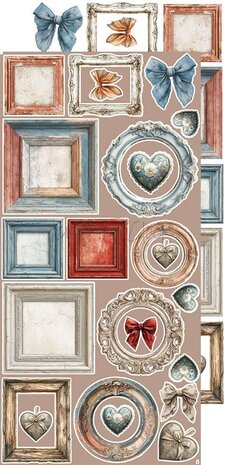 Craft O Clock Extras Set flowers 15x30 cm Timeless Grace CC-C81-TG-11