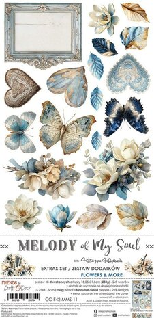 Craft O Clock Extras Set flowers 15x30 cm Melody of my Soul CC-F42-MMS-11