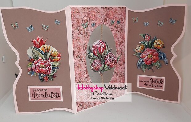 CraftEmotions linnenkarton babyroze 30,0 x 30,0cm