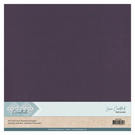 Linen Cardstock - SC - Dark Purple 30,5x30,5 cm