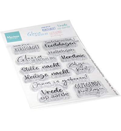 Marianne Design Clear Stamp, Nativity tekst by Marleen CS1178