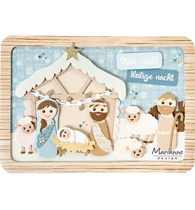 Marianne Design Clear Stamp, Nativity tekst by Marleen CS1178