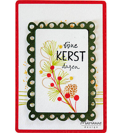 Marianne Design Clear Stamp Kerstwensen by Kaertjes &amp; Co CS1182