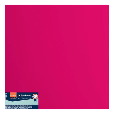 Florence &bull; Cardstock Papier 216g Glad 30,5x30,5cm Raspberry