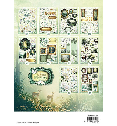 Studio Light Die-Cut Paper Pad Embellishments Quiet Morning nr. 402 SL-QM-DCPP402