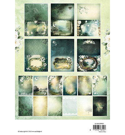 Studio Light Design Paper Pad Cards &amp; backgrounds Quiet Morning nr. 401 SL-QM-DPP401
