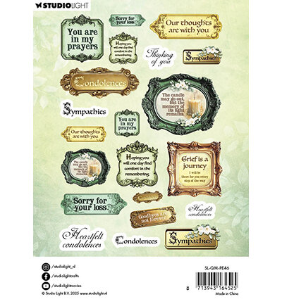 Studio Light Paper Elements Sentiments - EN Quiet Morning nr. 46 SL-QM-PE46