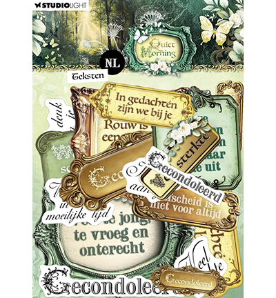 Studio Light Paper Elements Teksten - NL Quiet Morning nr. 47 SL-QM-PE47