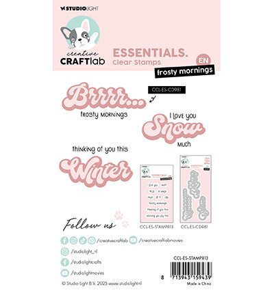 Studio Light Clear Stamp Frosty Mornings Essentials nr.813 CCL-ES-STAMP813