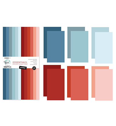 Studio Light Unicolor Paper Pad Winter Essentials nr.306 CCL-ES-UPP306