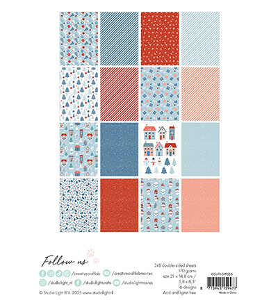 Studio Light Design Paper Pad Hello Winter Friendz nr.305 CCL-FR-DPP305