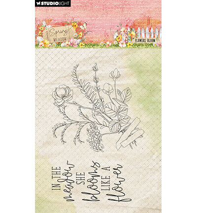 Studio Light Clear Stamp Flower Bloom Spring Meadow nr.775 SL-SM-STAMP775