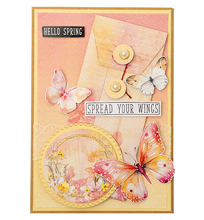 Studio Light Mixed Paper Pad Envelops, Cards Spring Meadow nr.269 SL-SM-MPP269