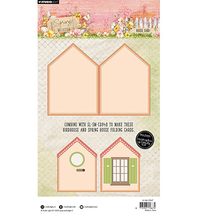 Studio Ligh Cutting Die House Card Spring Meadow nr.947 SL-SM-CD947