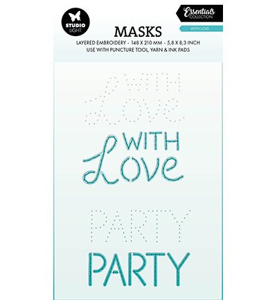Studio Light Embroidery, With Love Essentials nr.347 A5 SL-ES-MASK347