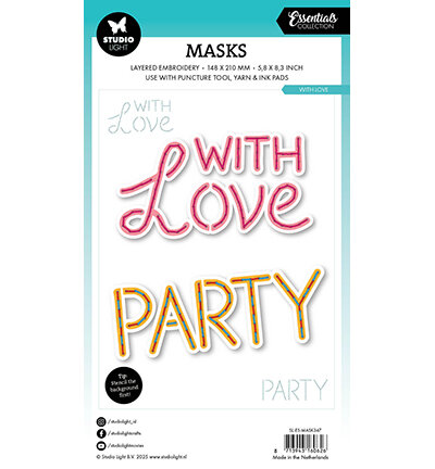 Studio Light Embroidery, With Love Essentials nr.347 A5 SL-ES-MASK347