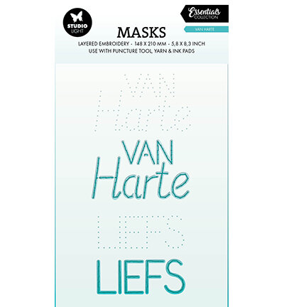 Studio Light Embroidery, Van harte Essentials nr.346 A5 SL-ES-MASK346