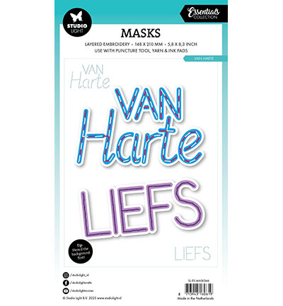 Studio Light Embroidery, Van harte Essentials nr.346 A5 SL-ES-MASK346