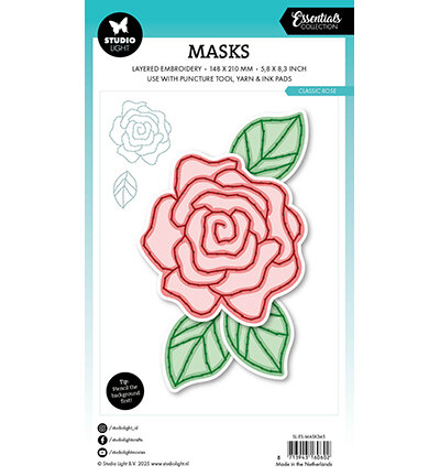 Studio Light Embroidery, Classic Rose Essentials nr.345 A5 SL-ES-MASK345.