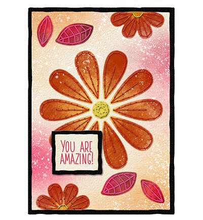 Studio Light Embroidery, Large Daisy Essentials nr.344 A5 SL-ES-MASK344