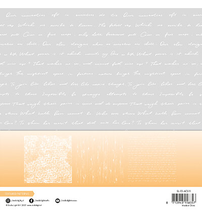 Studio Light Acetate sheets Textured Patterns Essentials nr.11 SL-ES-ACS11 6 sheets / 203x203mm