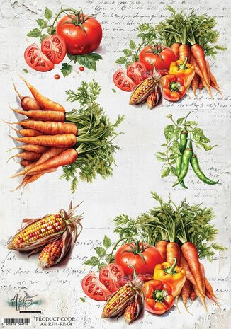 Art Alchemy Rice paper 4, Recipe for Happiness, A4 (21x29,7cm) 25-30g