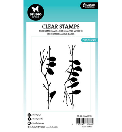 Studio Light Clear Stamp Bird branch Essentials nr.785 SL-ES-STAMP785