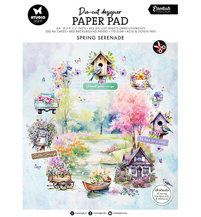 Studio Light Die-cut Designer Paper Pad Spring Serenade Essentials nr.271 SL-ES-DCPP271