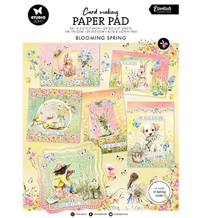 Studio Light Card Making Pad Blooming Spring Essentials nr.16 SL-ES-CMP16