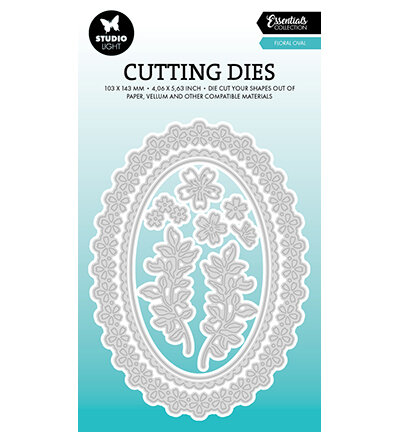 Studio Light Cutting Die Floral Oval Essentials nr.952 SL-ES-CD952