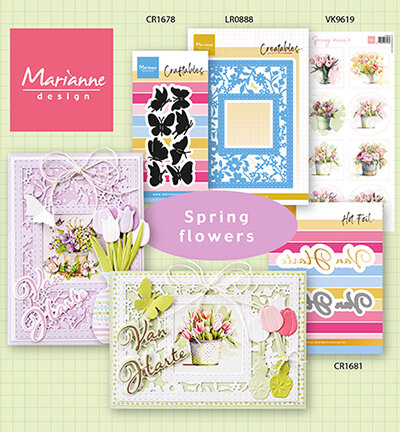 Marianne Design Knipvel A4 Hello Spring mini's VK9619