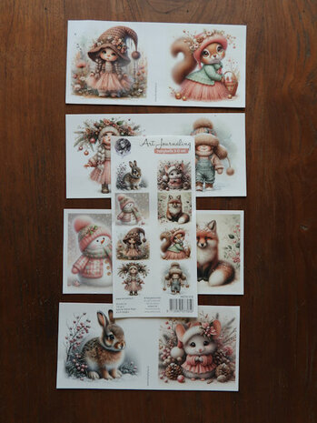 Fairybells 3-D setje Kerst roze 99079/018