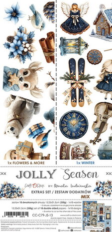 Craft O Clock Extras Set Mix 15x30 cm Jolly Season CC-C79-JS-13
