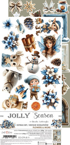 Craft O Clock Extras Set Mix 15x30 cm Jolly Season CC-C79-JS-13