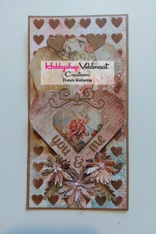 Dutch Doobadoo Mask Art 21x21cm Harten