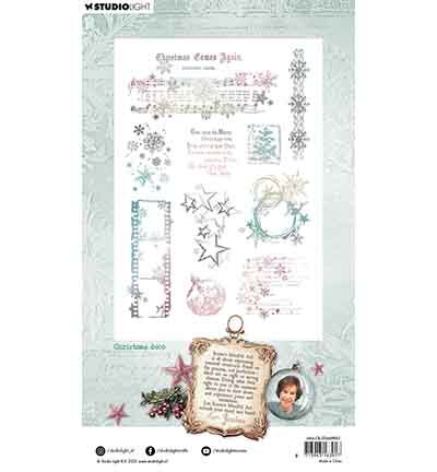 Studio Light JMA Clear Stamp Christmas deco Christmas Blush nr. 883 	JMA-CB-STAMP883