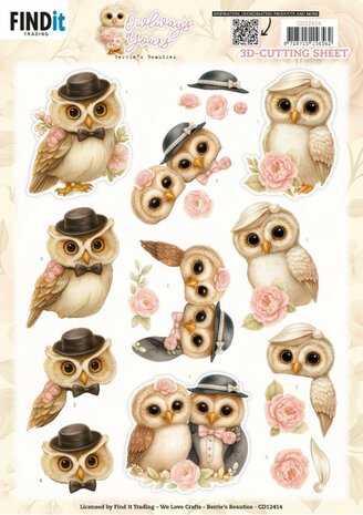 3D Cutting Sheet - Berries Beauties - Owlways Yours - Charm CD12414