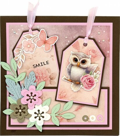 3D Pushout Sheet - Berries Beauties - Owlways Yours - Whimsy SB11073