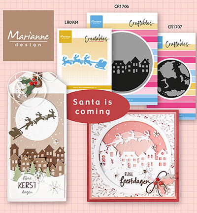 Marianne Design Creatable Santa &amp; sleigh LR0934