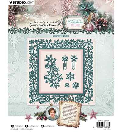 Studio Light JMA Cutting Die Snowy frame Christmas Blush nr. 1059 JMA-CB-CD1059