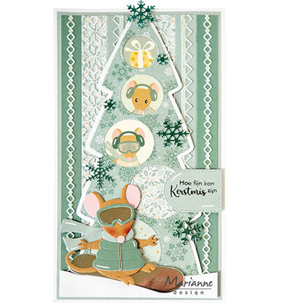 Marianne Design Craftable Winter labels CR1701