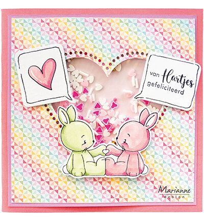 Marianne Design Craftable, Open Hearts CR1715