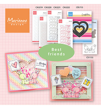 Marianne Design Craftable, Open Hearts CR1715