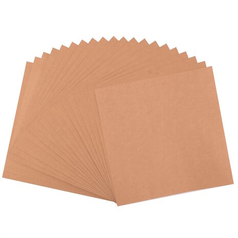 Florence &bull; Cardstock Papier 216g Glad 30,5x30,5cm Kraft Donker
