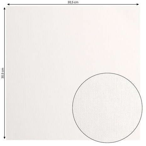 Florence &bull; Cardstock Papier 216g Textuur 30,5x30,5cm Off-White