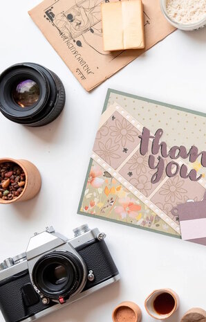 Vaessen Creative &bull; Mini Snij- en Embossingmallen Vintage Camera 9st. 3625-0211