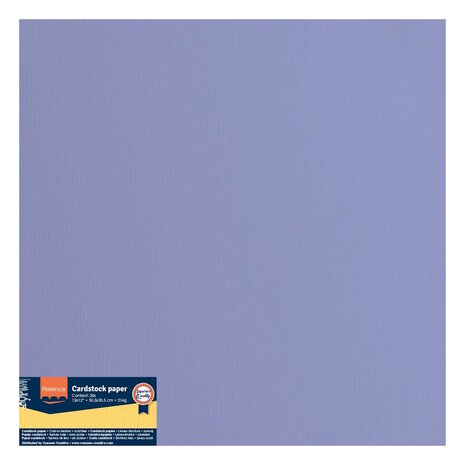 Florence &bull; Cardstock Papier 216g Textuur 30,5x30,5cm Steel 2928-052